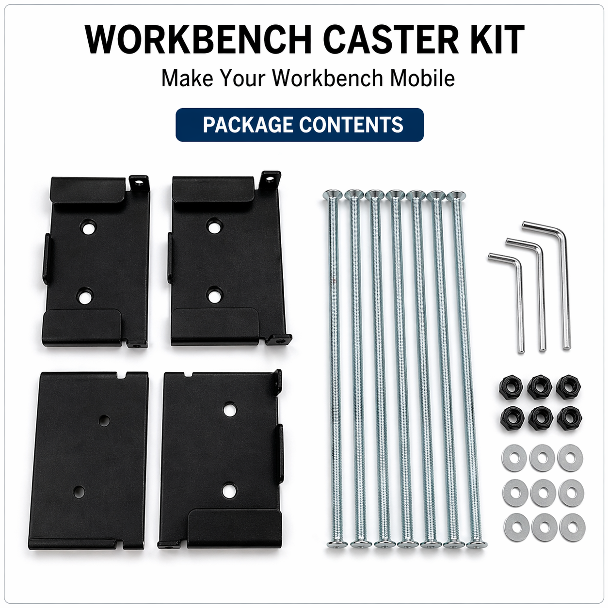 Workbench Caster Kit Package Contents