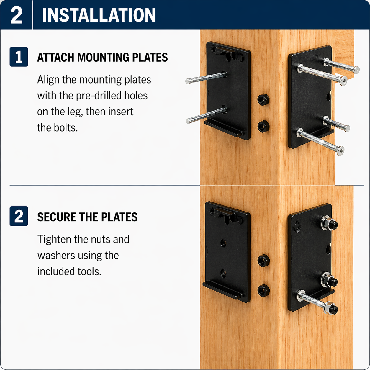 Workbench Caster Kit Installation